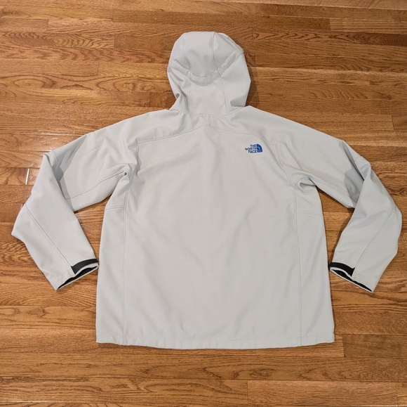 The North Face Gray Hooded Jacket with Blue Accents Extra-large XL - Picture 8 of 16